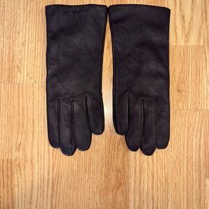 Fownes Women's Brown Genuine Leather Gloves - Size 8